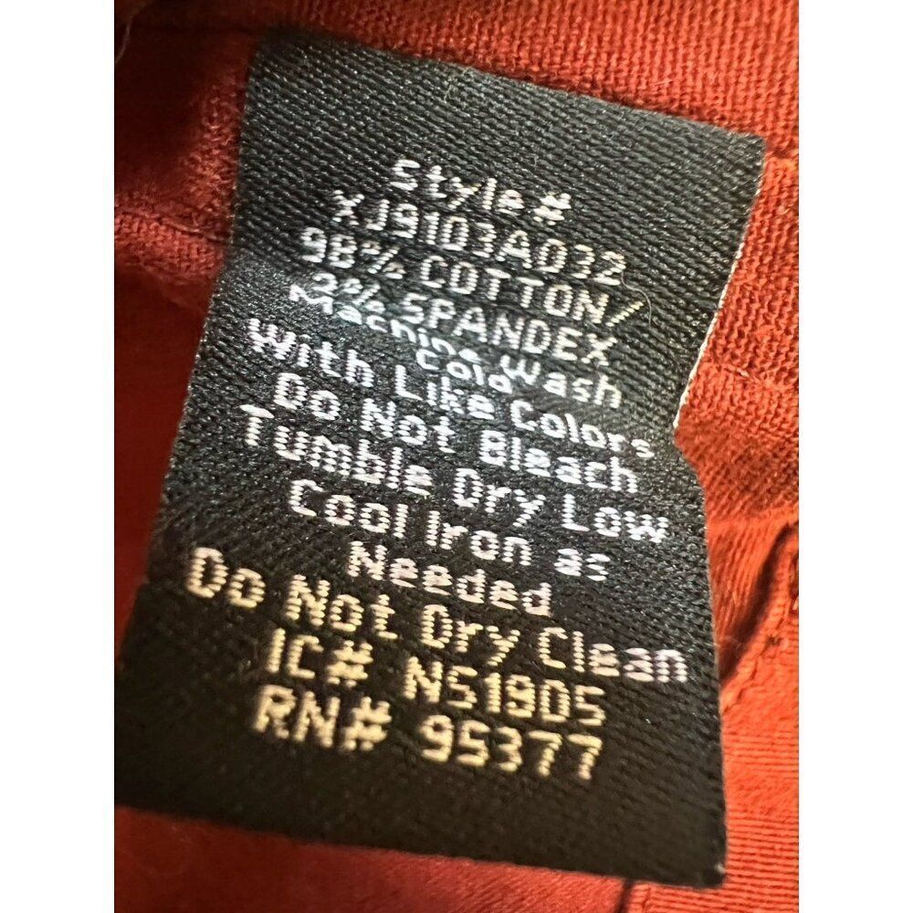 Sanctuary Rust Red Trooper Button Up Shacket Shirt Jacket Pockets Womens Size XL - Picture 9 of 9